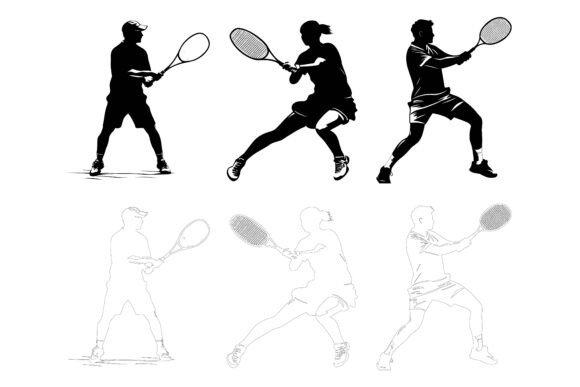 A Set of Tennis Player Man: What Makes This Illustration Resource Worth Your Attention