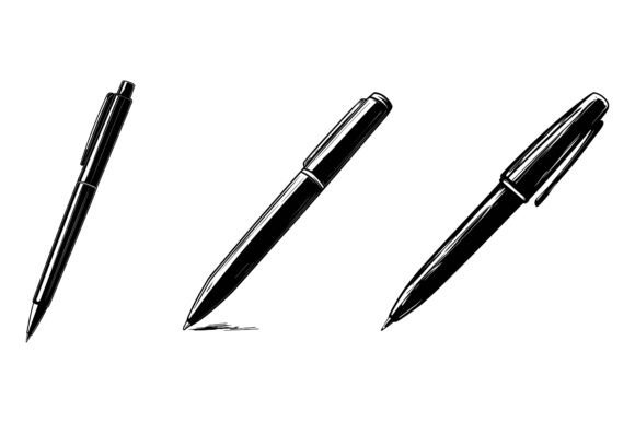 Ballpoint Pen Isolated on White