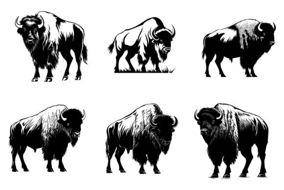 Bison Silhouette Vector: Integrating Bold Wildlife Iconography Into Your Design Process
