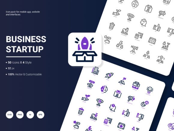 Evaluating the Business Startup Icon Pack for Your Design Projects