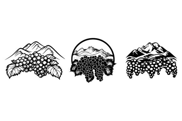 Grapes Silhouette Design Essentials