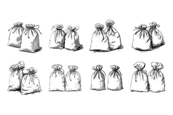 Lavender Potpurri Bag Illustration