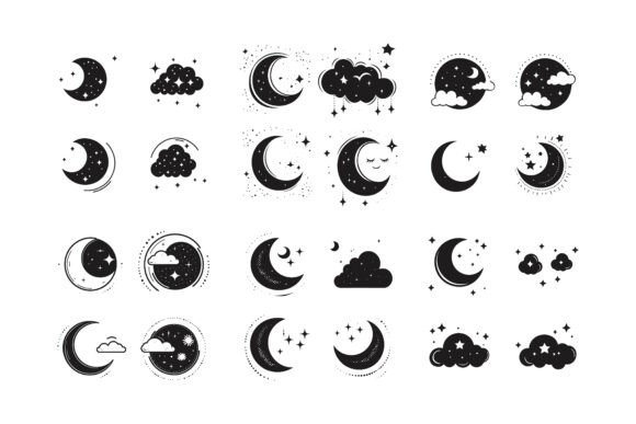 Moon and Star Isolated on White Background: A Strategic Asset for Purpose-Driven Design