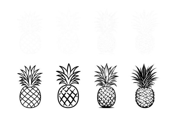 Pineapple Set: Fresh Illustration Assets That Fit Right Into Your Visual Projects