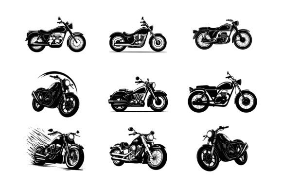 Vintage Custom Motorcicle Graphic Poster