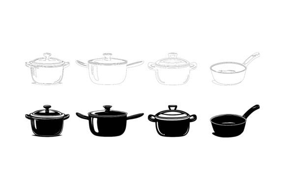 Vintage Pressure Cooker: A Versatile Retro Illustration Asset for Modern Designers